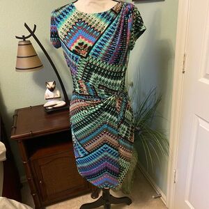 Calvin Klein Dress in Blue and Green